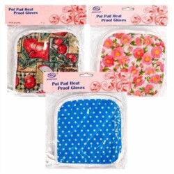 Set De Dos Agarraderas De Cocina Algodon 17 Cm Para Horno