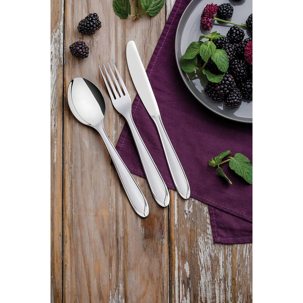 Juego De Cubiertos Tramontina Laguna Acero Inox 24 Piezas - Imagen 3