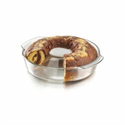 Asadera De Vidrio Horno Molde Flan Rosca 26 Cm