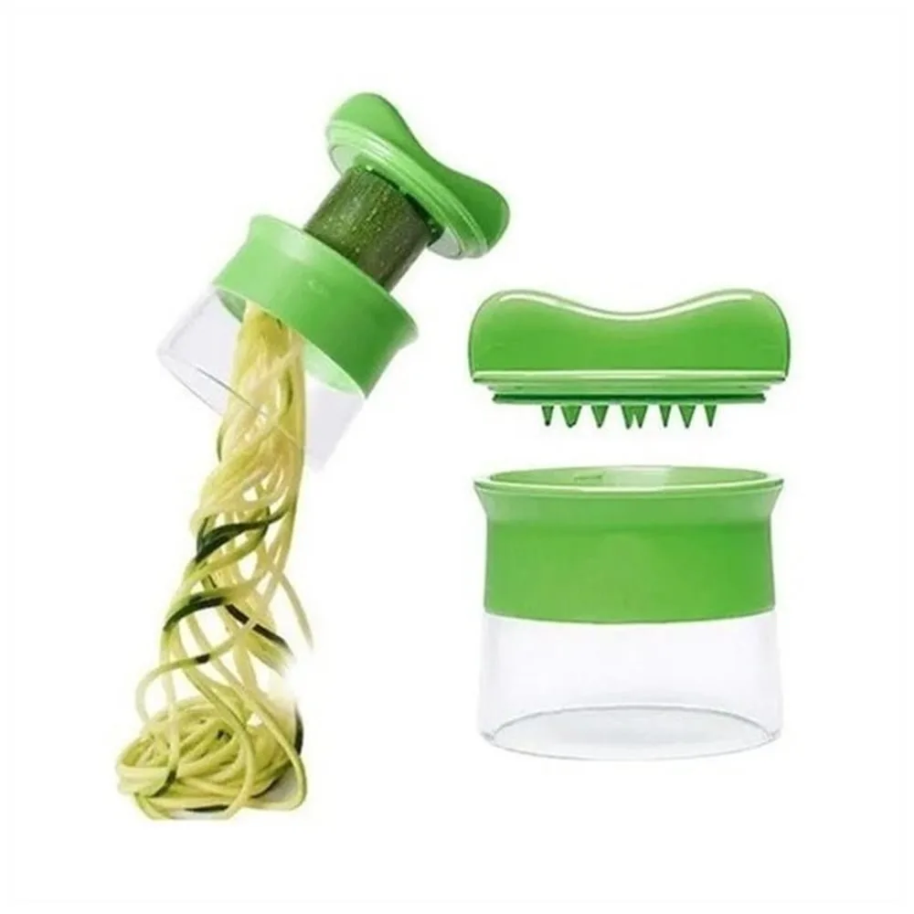 Espiralizador De Vegetales Manual Plastico Hoja Acero Inox - Imagen 2