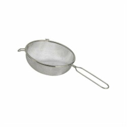 Colador De Acero Inoxidable Malla Alambre 16 Cm Con Mango