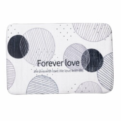 Alfombra De Baño Base Antideslizante 45 X 75 Cm Algodon