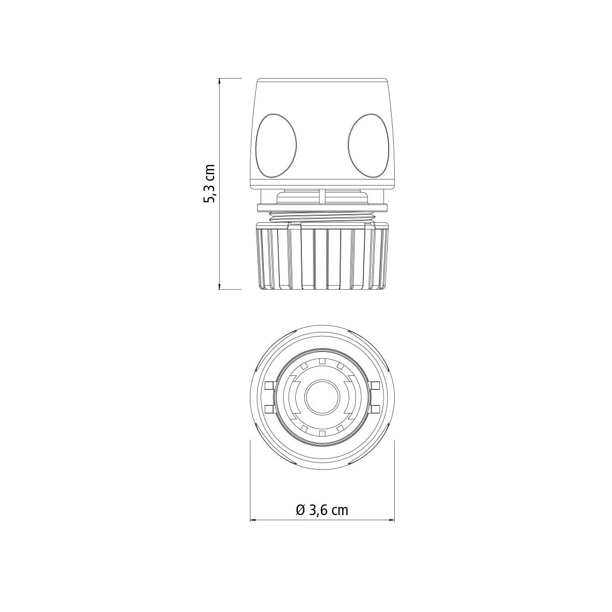 Acople Rapido Plastico Para Manguera De 1/2 Tramontina - Imagen 3