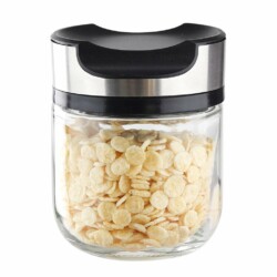 Frasco De Vidrio Con Tapa Metal 500 Ml 11,5 Cm X 9 Cm