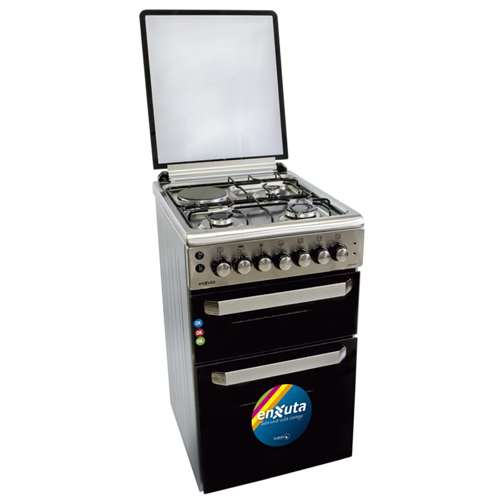 Cocina Enxuta Cenx650i Gas/electrica 4 Hornallas Horno Doble - Imagen 1