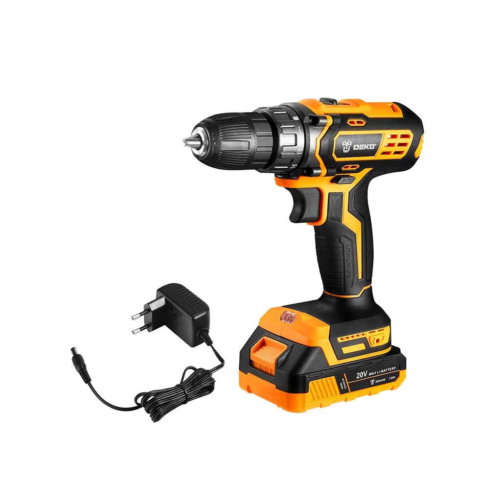 Taladro Atornillador A Batería Deko Dkcd20xl01-h10 10mm 40nm - Imagen 1