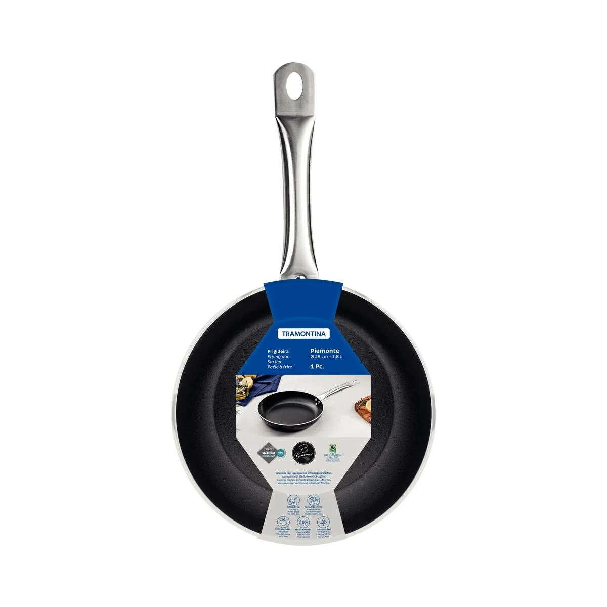 Sarten De Aluminio Tramontina Antiadherente 20 Cm Piamonte - Imagen 2