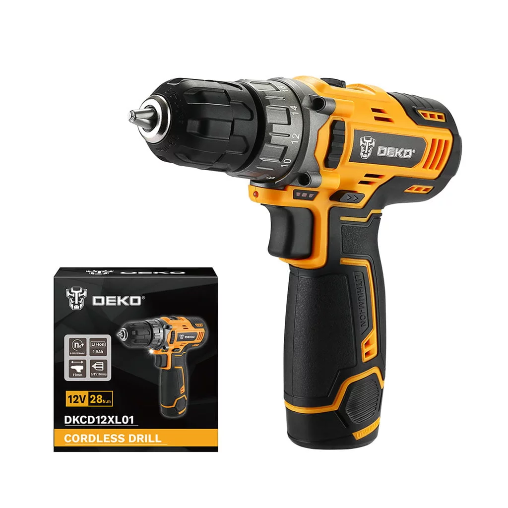 Taladro Atornillador A Bateria Deko Dkcd12xl01-h5 10mm 12v - Imagen 3