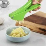 Prensa Para Ajo Triturador Picador Hoja De Acero Inoxidable - Imagen 6