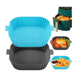 Bandeja De Silicona Cuadrada Para Freidora De Aire 20 Cm
