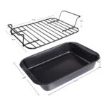 Asadera Con Rejilla Antiadherente Para Horno 37 Cm X 28 Cm - Imagen 3