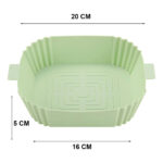 Bandeja De Silicona Cuadrada Para Freidora De Aire 20 Cm - Imagen 4