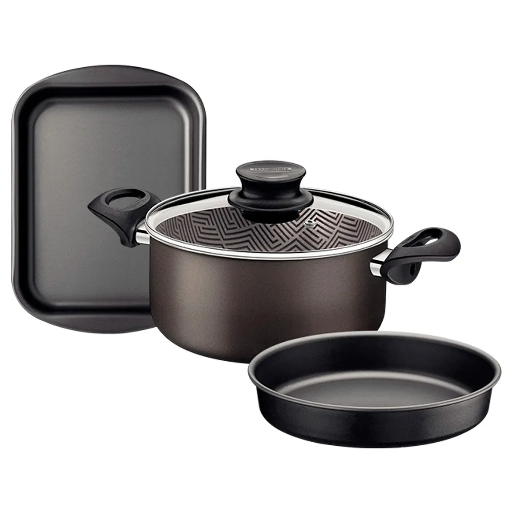 Juego Tramontina Kit Olla Asadera Tortera 3 Piezas Teflon - Imagen 1