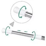 Palo Extensible Para Cortina De Baño De 1,40 A 2,60 M Acero