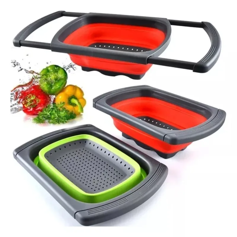 Colador Escurridor Plegable Extensible 61 Cm Rectangular - Imagen 1