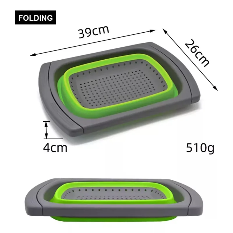 Colador Escurridor Plegable Extensible 61 Cm Rectangular - Imagen 4