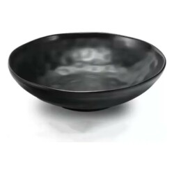 Dip De Melamina Negro Redondo Salsas 7,7 Cm X 2 Cm