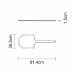 Pala De Pizza Tramontina Madera Tauari 91 X 35 Cm - Imagen 2