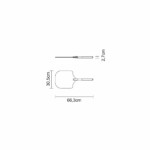 Pala De Pizza Tramontina 66 X 30 Cm Madera Goiabão - Imagen 2