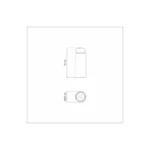 Salero De Vidrio Tramontina Tapa Acero Inoxidable 50g - Imagen 3