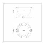 Bowl De Acero Inoxidable Con Tapa Tramontina 5000 Ml - Imagen 3
