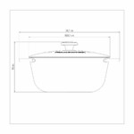 Cacerola Tramontina Trento Hierro Esmaltado 28 Cm 6 Litros - Imagen 3