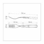 Tenedor De Mesa Tramontina Polywood Acero Inox X6 Unid - Imagen 4