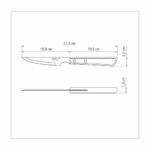 Cuchillo Asado Mango Madera X6 Unid. Tramontina Churrasco - Imagen 3