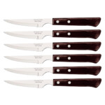Cuchillo Asado Mango Madera X6 Unid. Tramontina Churrasco