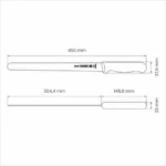 Cuchilla De Jamon Pan Tramontina Acero Inoxidable 12 - Imagen 2