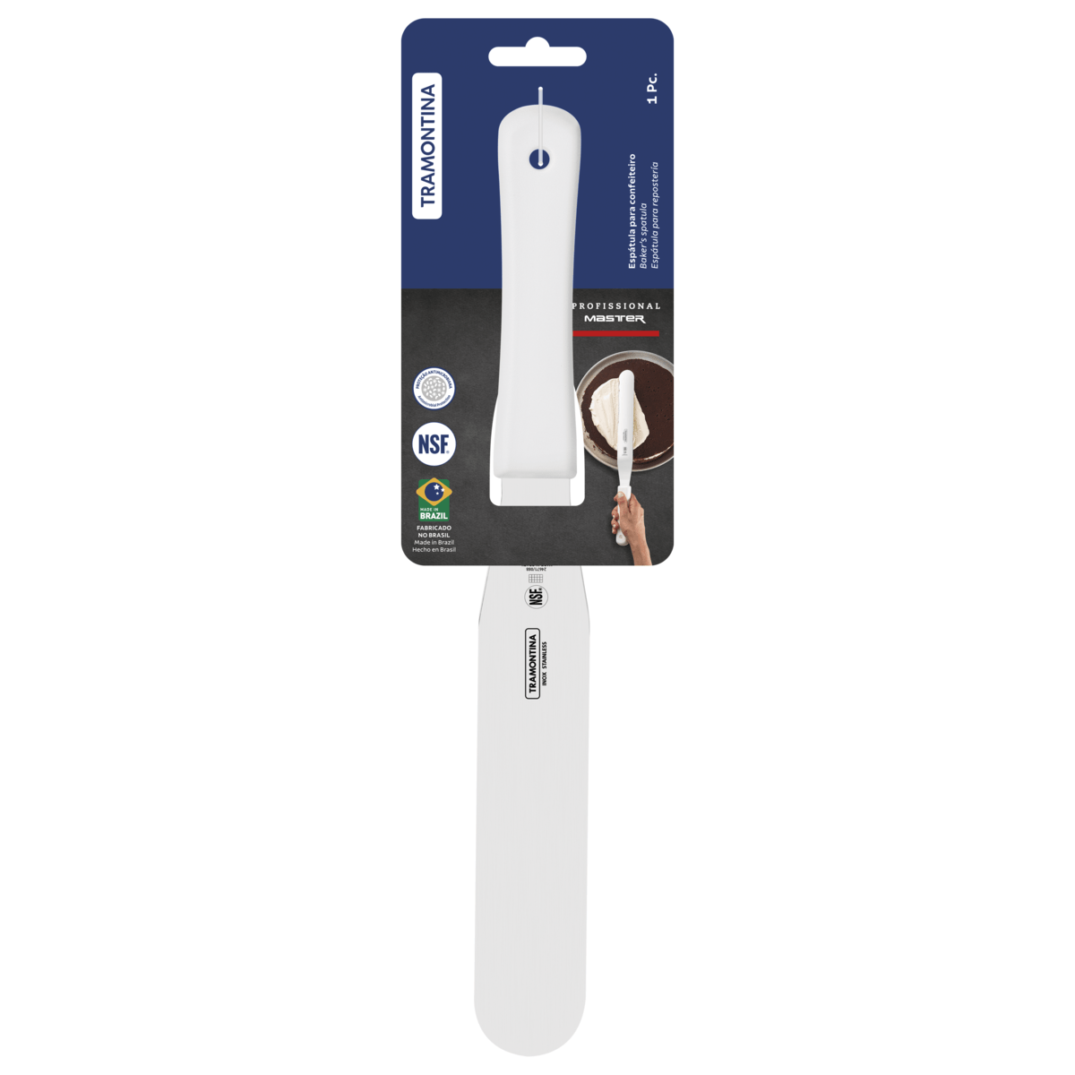 24671188ENM001B Espatula De Reposteria Tramontina Acero Inoxidable 8 PuLG - Imagen 1