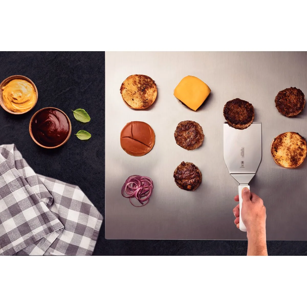 Espátula Para Hamburguesas Tramontina Profesional 32,5 Cm - Imagen 5