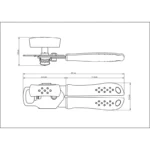 Abrelatas Tramontina Utilita En Acero Inoxidable Azul - Imagen 2