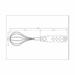 Batidor De Acero Inoxidable Manual Tramontina Utilita Blanco - Imagen 3