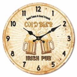 Reloj De Pared Selecta 29 Cm Cold Beer Mdf
