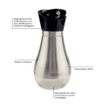 Vinagrera Tramontina Realce 0,39 L Acero Inoxidable - Imagen 5