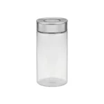 Frasco De Vidrio Tramontina Purezza Tapa Acero 1400 Ml