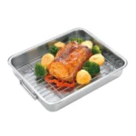 Asadera con Rejilla Tramontina Acero Inox 34 x 28 cm 4,6 L - Imagen 3