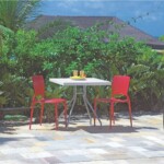 Silla Tramontina Sofia Polipropileno Respaldo Cerrado Rojo - Imagen 2