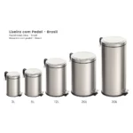 Basurero de Acero Inox con Pedal Brasil 12 L Tramontina - Imagen 7