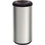 Basurero De Acero Inox Tramontina Piemonte Vaiven 40 L Negro