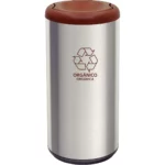 Basurero Acero Inox Tramontina Piemonte Vaiven 40 L Marron