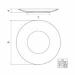 Plato Llano De Porcelana Tramontina Sophia 28 Cm - Imagen 2