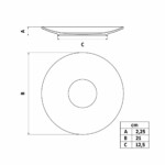 Plato De Postre Porcelana Tramontina Sophia 21 Cm - Imagen 2