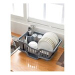 Escurridor De Platos Con Bandeja Y Cubiertero Desague - Imagen 3