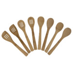 Juego De Menage Utensilios De Cocina Bambu 8 Piezas