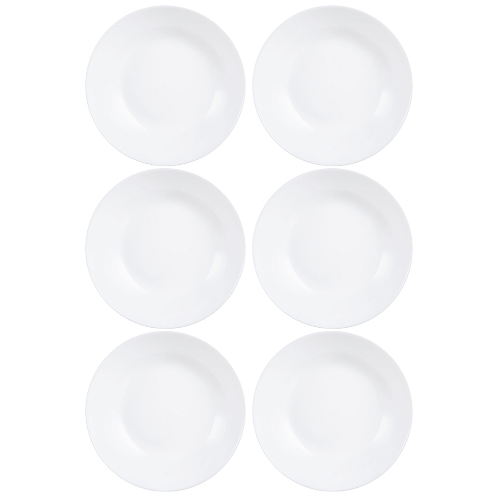 10891-2 Plato Hondo Vidrio Blanco Luminarc Diwali 20 Cm X6 Unid - Imagen 1