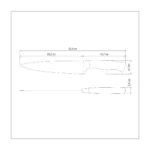 Cuchilla Tramontina Acero Inoxidable Chef Cronos 8 PuLG - Imagen 3