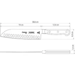 Cuchilla Santoku Tramontina Century Acero Inoxidable 7 PuLG - Imagen 3