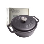 Cacerola De Hierro Curado 24 Cm Con Asas 4 Litros Victoria